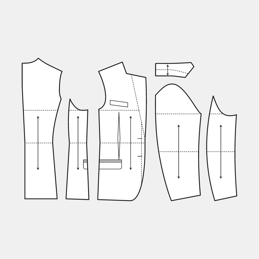 M2401 Men’s Suit Jacket Block