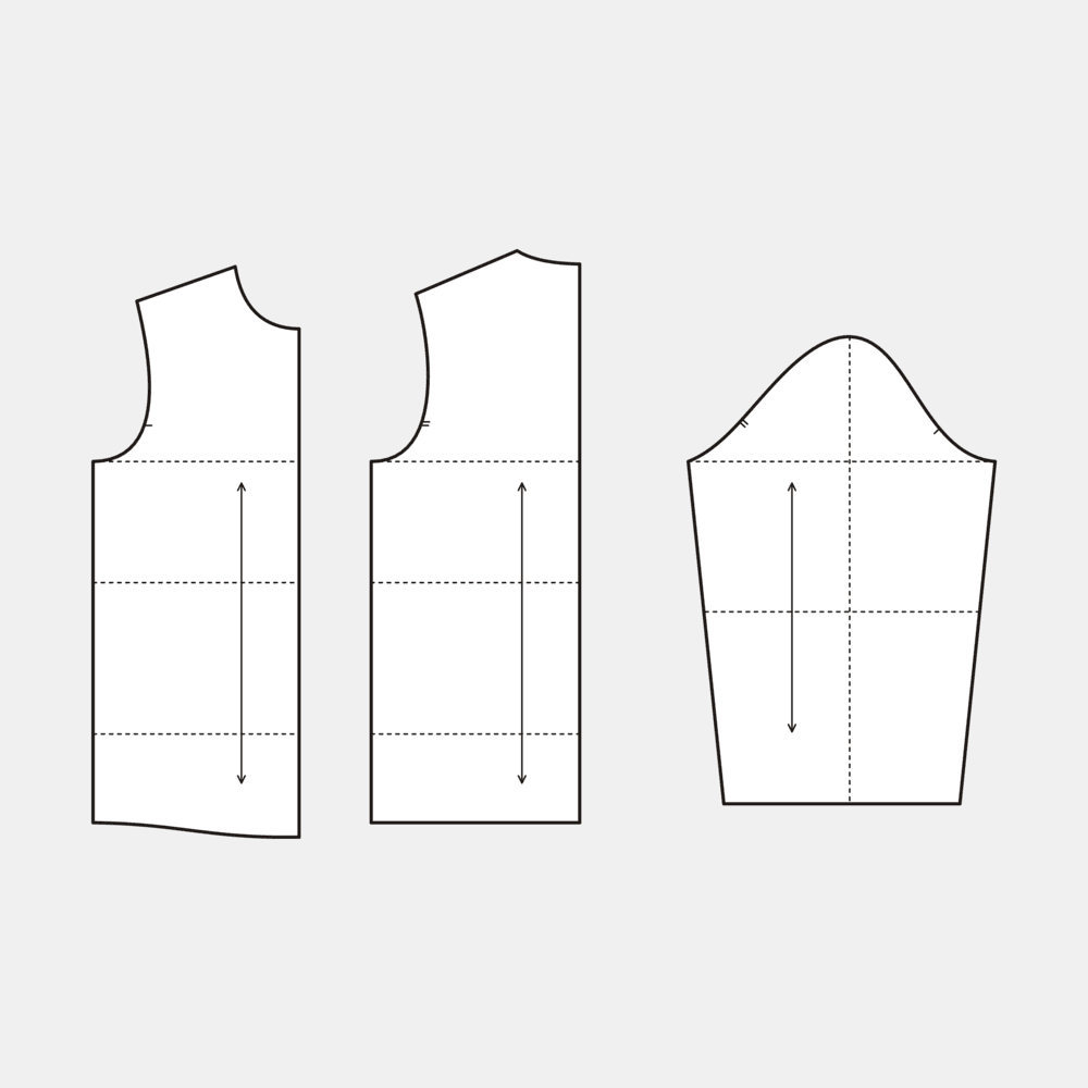 Men's Jacket Block One-Piece Sleeve