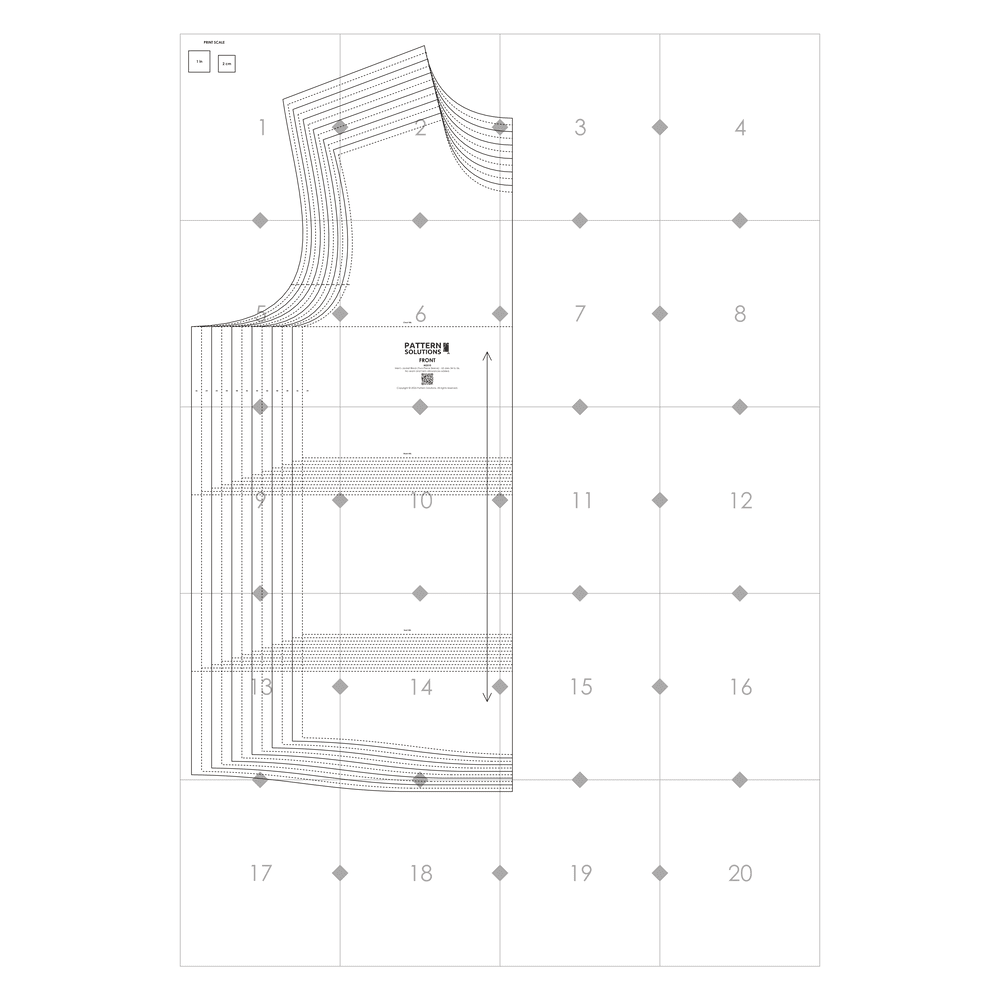Men's Jacket Block Two-Piece Sleeve
