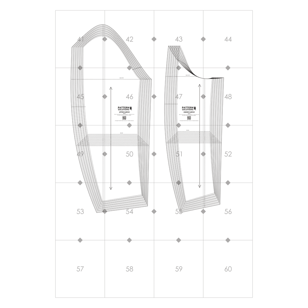 Men's Jacket Block Two-Piece Sleeve